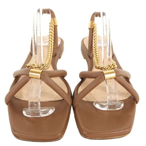 Gianvito Rossi Minerva Strappy Chain Sandals Size 37.5 US 7.5 Women's $925 - Picture 4 of 11